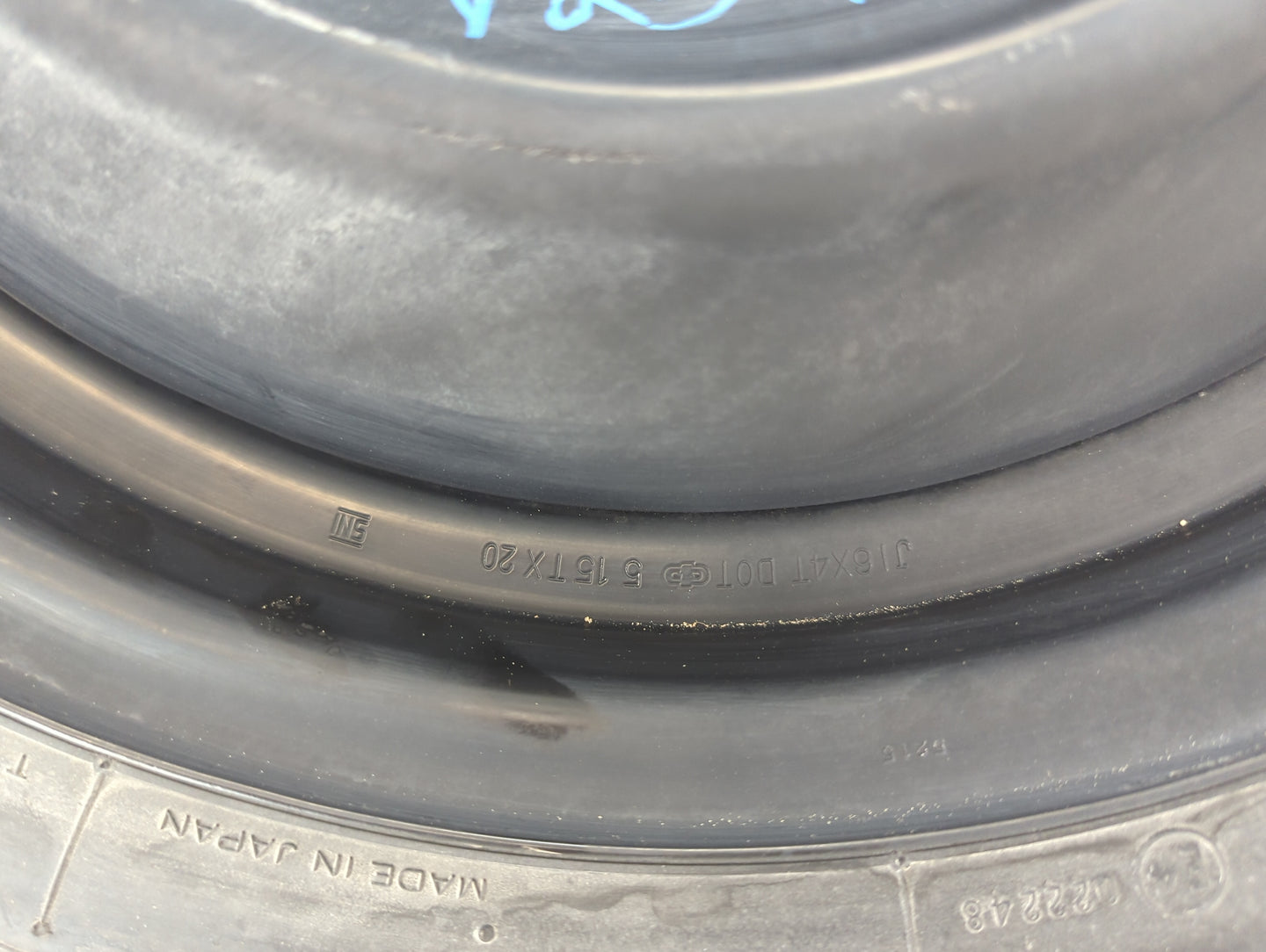 2015 Scion Iq Spare Donut Tire Wheel Rim Oem - Oemusedautoparts1.com