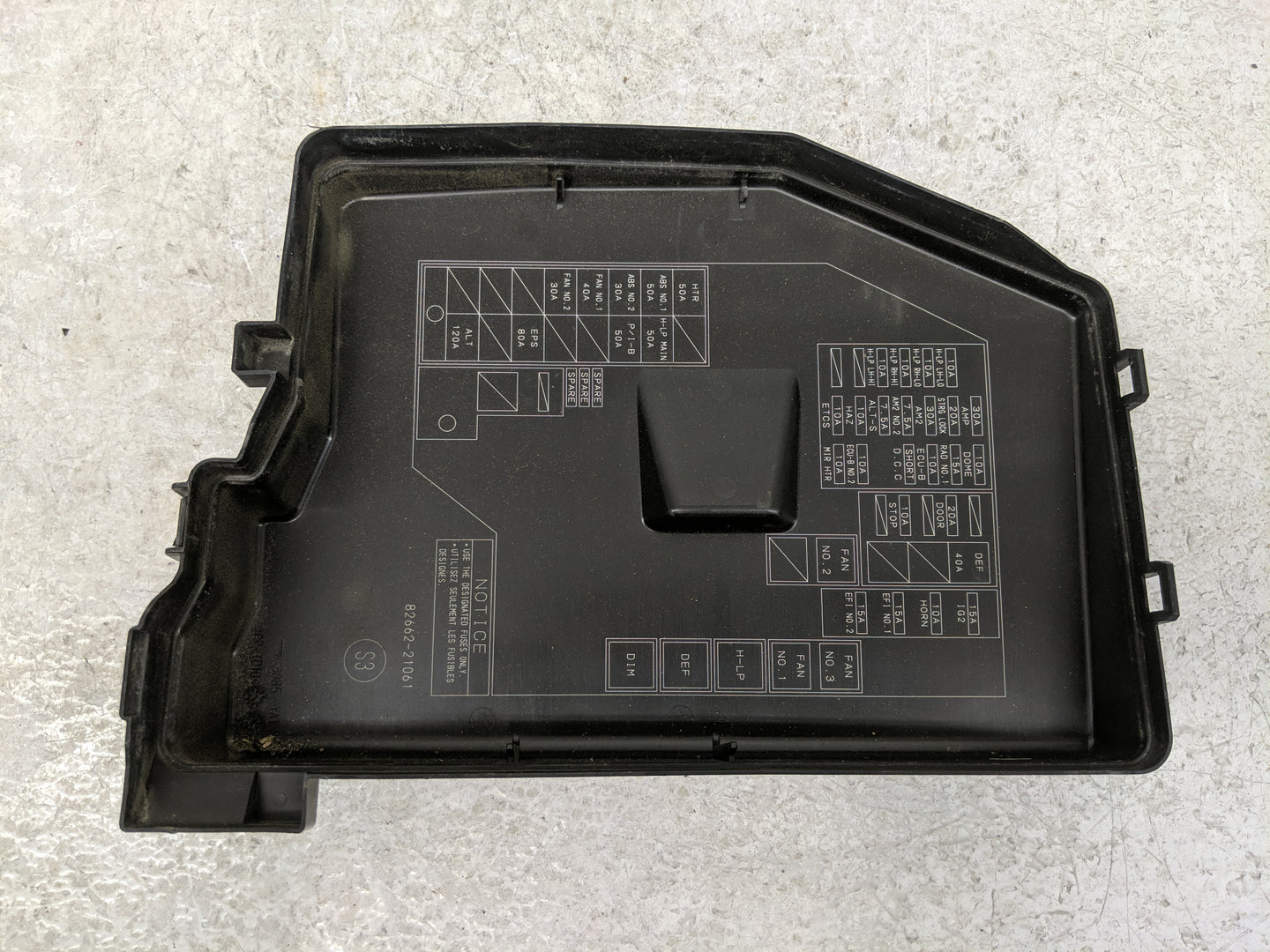 2014-2016 Scion Tc Fusebox Fuse Box Panel Relay Module Fits Fits 2014 2015 2016 OEM Used Auto Parts - Oemusedautoparts1.com