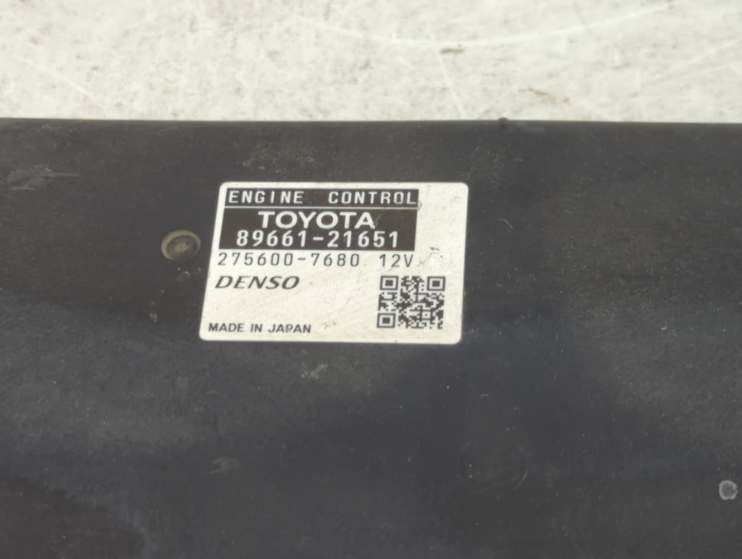2015-2016 Scion Tc PCM Engine Control Computer ECU ECM PCU OEM P/N:275600-7680 89661-21651 Fits Fits 2015 2016 OEM Used Auto