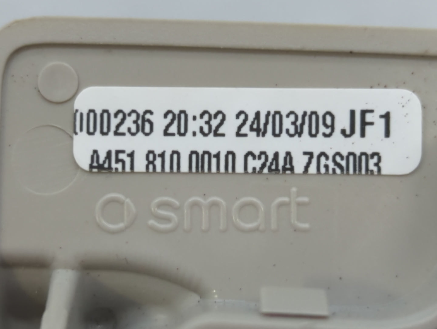 2015 Smart Fortwo Sun Visor Shade Replacement Passenger Right Mirror Fits OEM Used Auto Parts - Oemusedautoparts1.com