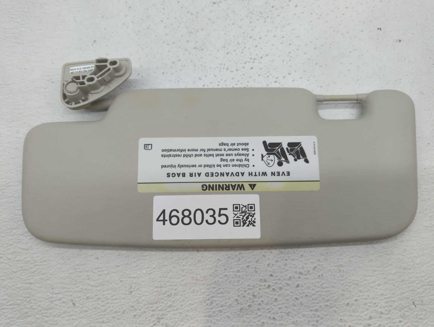 2015 Smart Fortwo Sun Visor Shade Replacement Passenger Right Mirror Fits OEM Used Auto Parts - Oemusedautoparts1.com