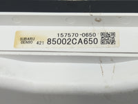 2015 Subaru Brz Instrument Cluster Speedometer Gauges P/N:85002CA650 157570-0650 Fits OEM Used Auto Parts - Oemusedautoparts