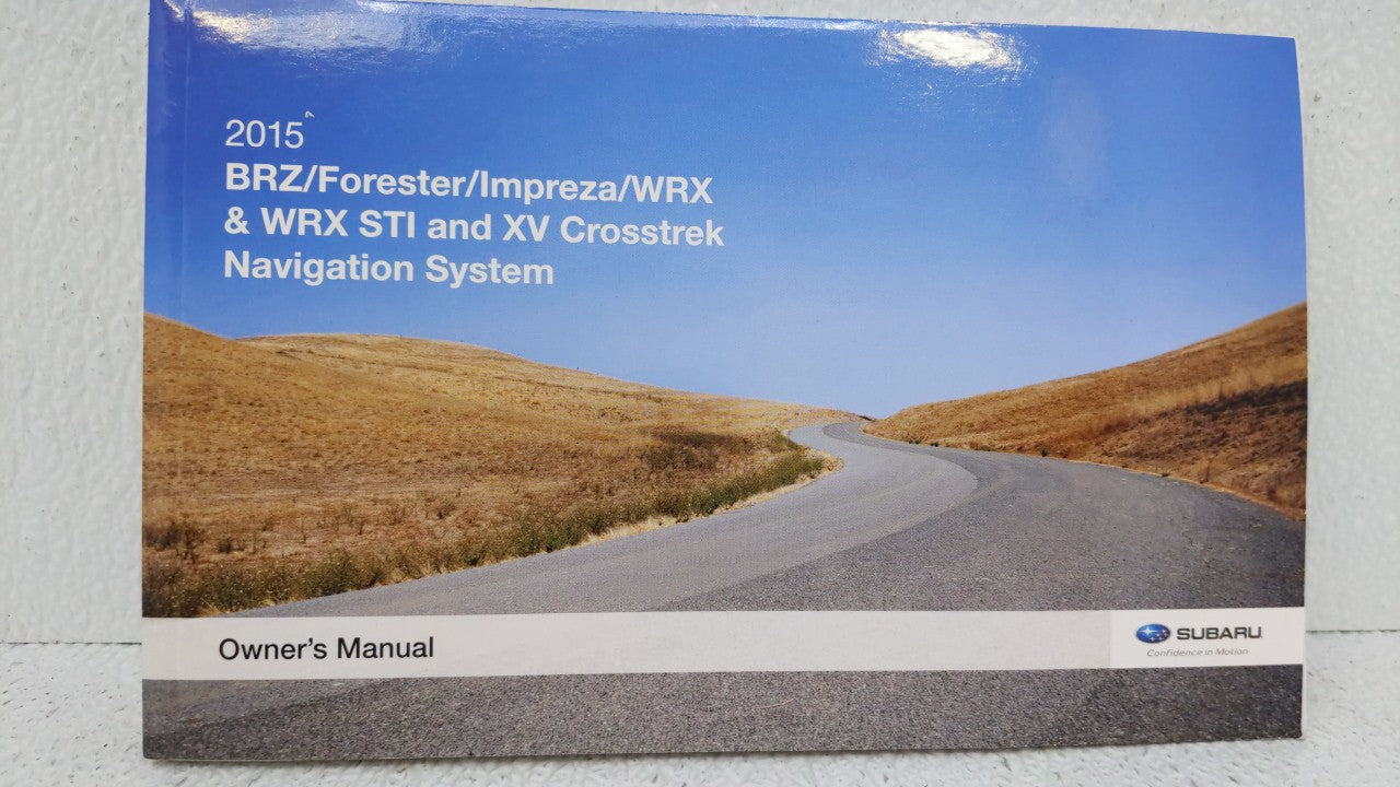 2015 Subaru Brz Owners Manual Book Guide OEM Used Auto Parts - Oemusedautoparts1.com