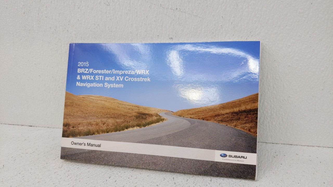 2015 Subaru Brz Owners Manual Book Guide OEM Used Auto Parts - Oemusedautoparts1.com