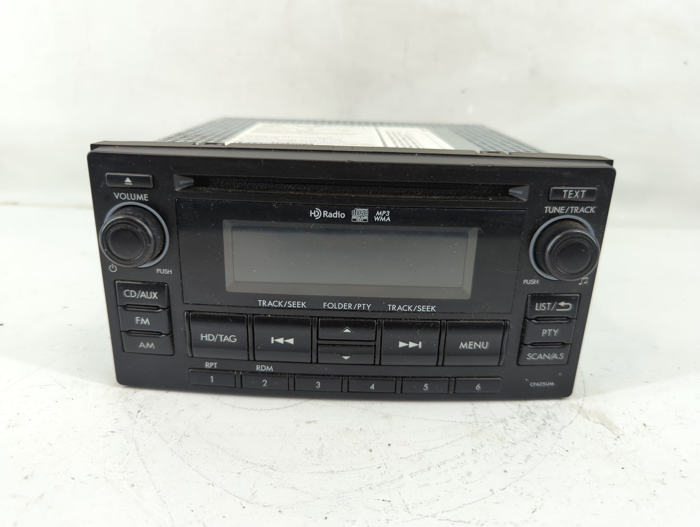 2015 Subaru Forester Radio AM FM Cd Player Receiver Replacement P/N:86201SG620 Fits OEM Used Auto Parts - Oemusedautoparts1.