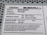 2015 Subaru Forester Radio AM FM Cd Player Receiver Replacement P/N:86201SG620 Fits OEM Used Auto Parts - Oemusedautoparts1.