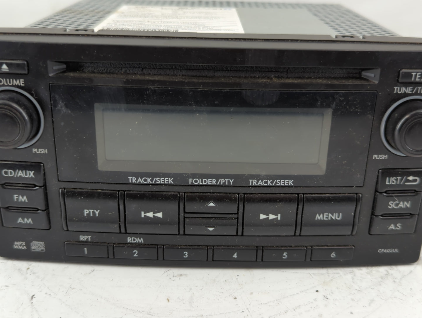 2015 Subaru Forester Radio AM FM Cd Player Receiver Replacement P/N:86201SG620 86201SG600 Fits OEM Used Auto Parts - Oemused