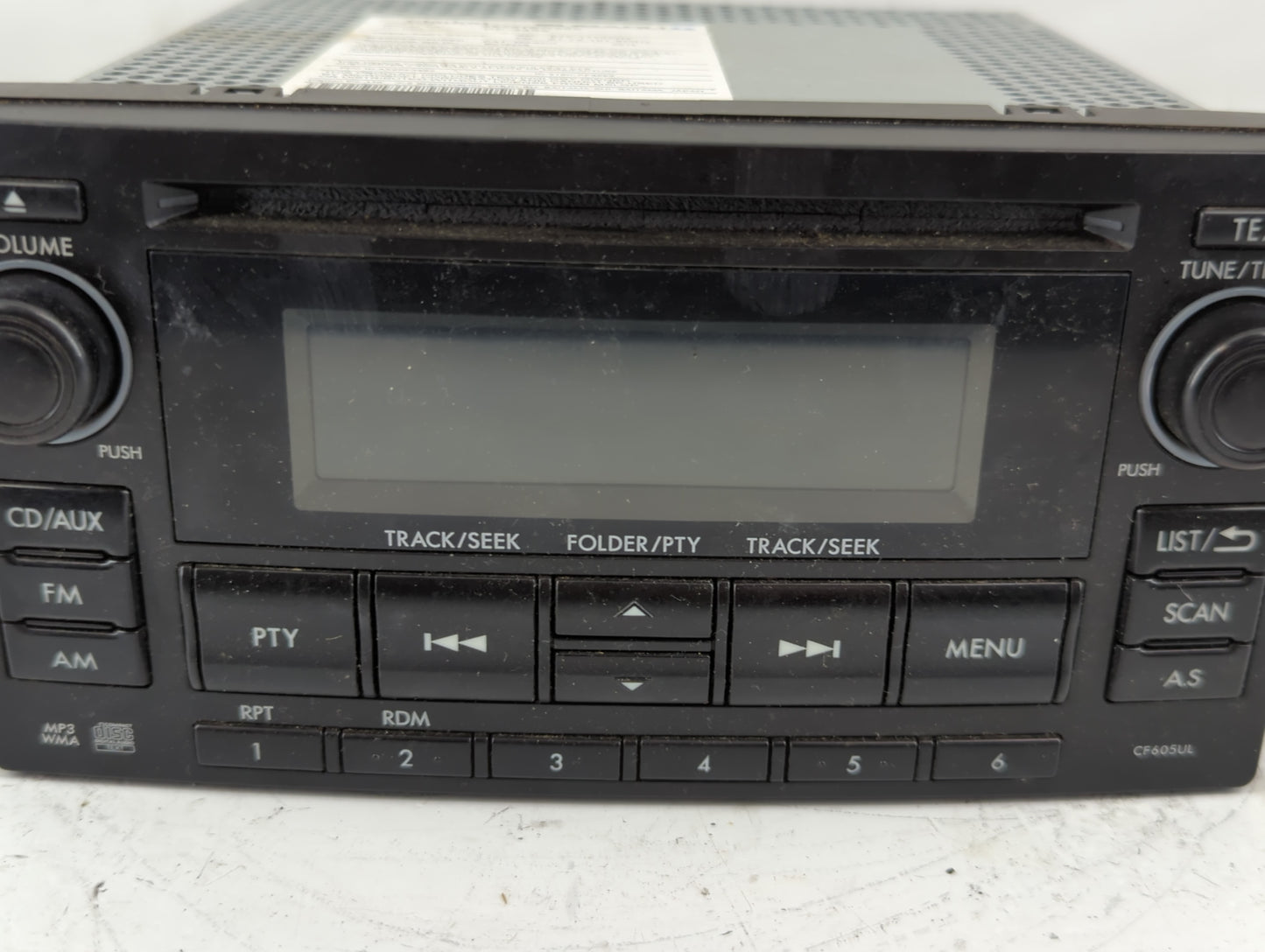 2015 Subaru Forester Radio AM FM Cd Player Receiver Replacement P/N:86201SG620 86201SG600 Fits OEM Used Auto Parts - Oemused
