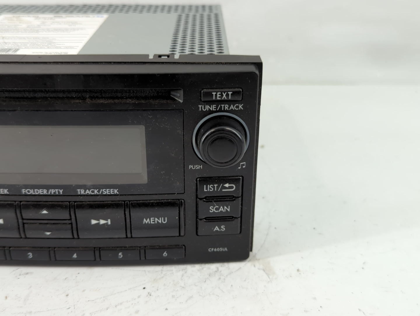 2015 Subaru Forester Radio AM FM Cd Player Receiver Replacement P/N:86201SG620 86201SG600 Fits OEM Used Auto Parts - Oemused
