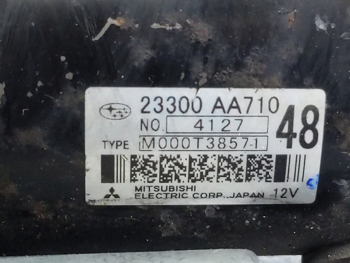 2014-2018 Subaru Forester Car Starter Motor Solenoid OEM P/N:23300 AA710 Fits OEM Used Auto Parts - Oemusedautoparts1.com