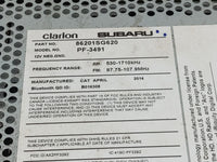2015 Subaru Forester Radio AM FM Cd Player Receiver Replacement P/N:86201SG620 Fits OEM Used Auto Parts - Oemusedautoparts1.
