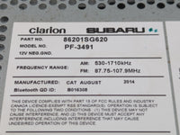 2015 Subaru Forester Radio AM FM Cd Player Receiver Replacement P/N:86201SG620 Fits OEM Used Auto Parts - Oemusedautoparts1.