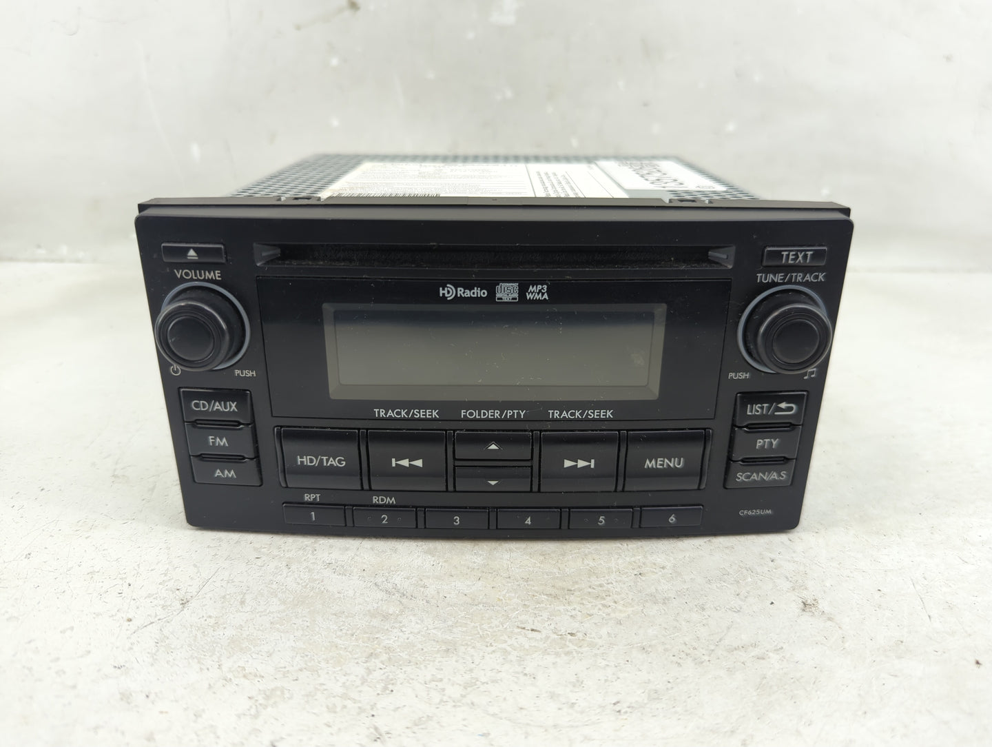 2015 Subaru Forester Radio AM FM Cd Player Receiver Replacement P/N:86201SG620 86271SC600 Fits OEM Used Auto Parts - Oemused
