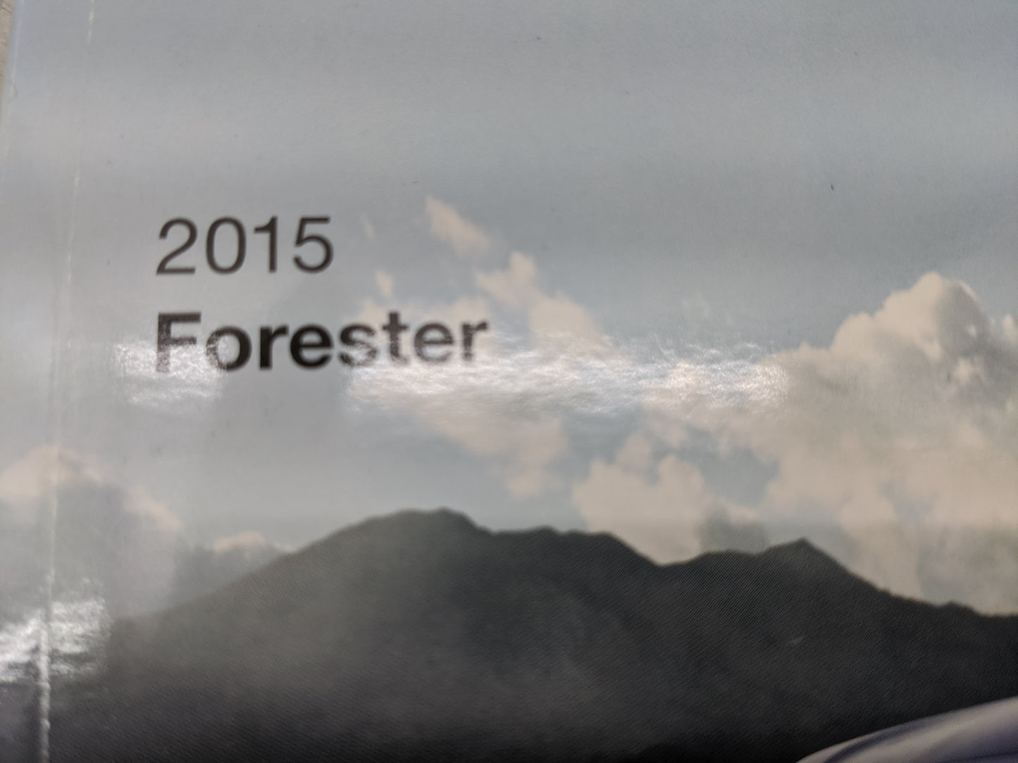 2015 Subaru Forester Owners Manual Book Guide P/N:MSA5M1503A OEM Used Auto Parts - Oemusedautoparts1.com