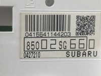 2015 Subaru Forester Instrument Cluster Speedometer Gauges P/N:85002SG660 Fits OEM Used Auto Parts - Oemusedautoparts1.com