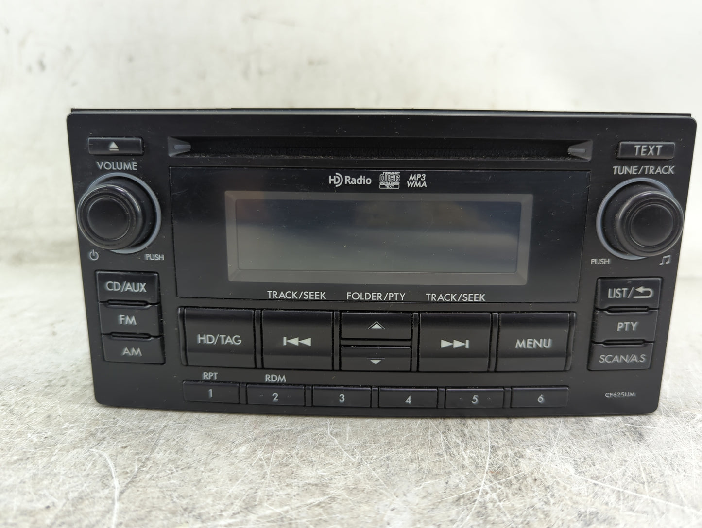 2015 Subaru Forester Radio AM FM Cd Player Receiver Replacement P/N:CF625UM Fits OEM Used Auto Parts - Oemusedautoparts1.com