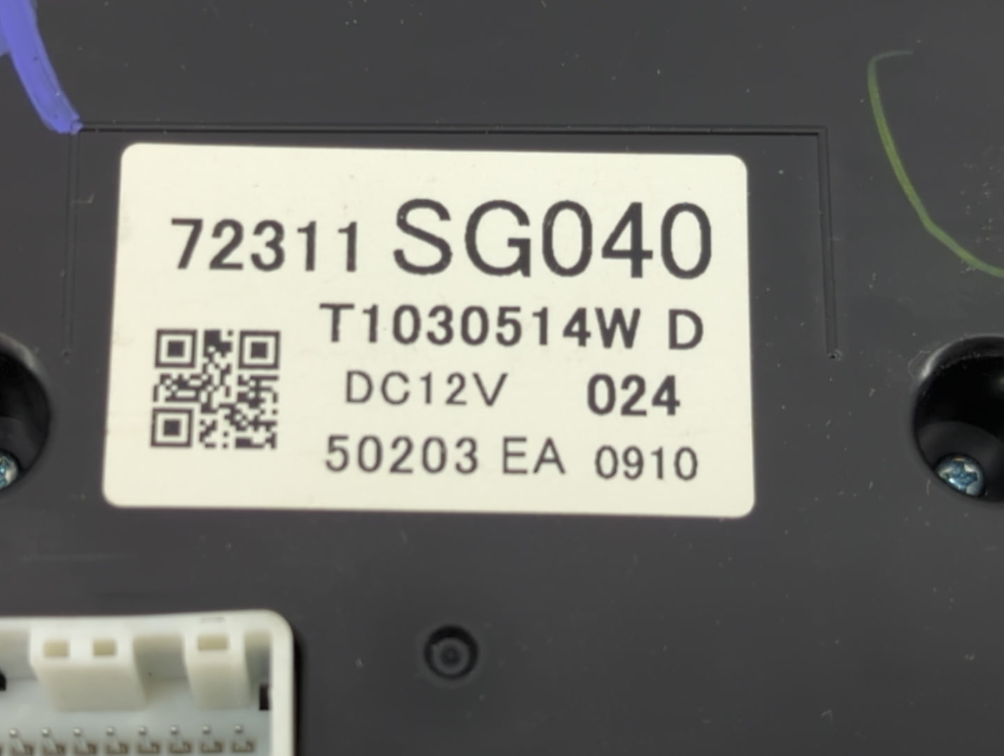 2015 Subaru Forester Climate Control Module Temperature AC/Heater Replacement P/N:72311SG040 Fits OEM Used Auto Parts - Oemu