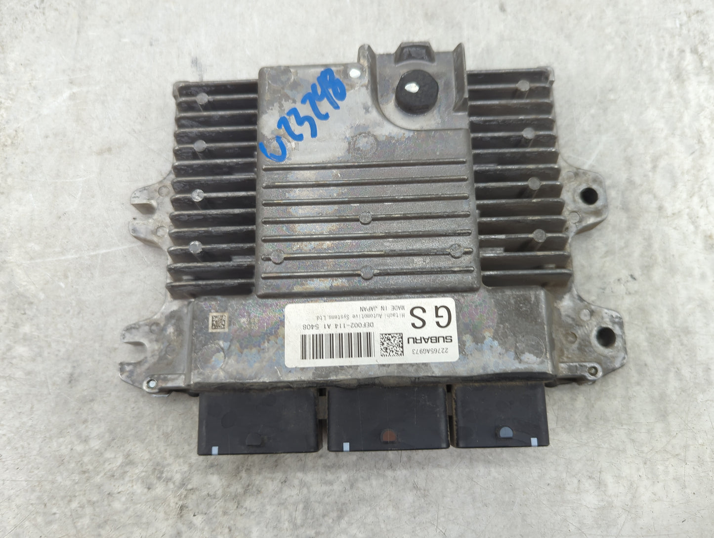 2015 Subaru Forester PCM Engine Control Computer ECU ECM PCU OEM P/N:22765AG973 DEF002-114 A1 5408 Fits OEM Used Auto Parts 