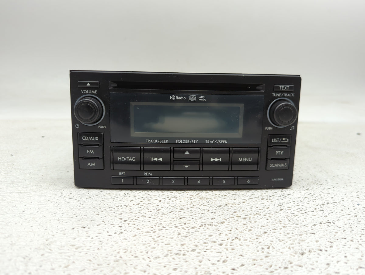 2014-2015 Subaru Forester Radio AM FM Cd Player Receiver Replacement P/N:86201SG620 Fits Fits 2014 2015 OEM Used Auto Parts 