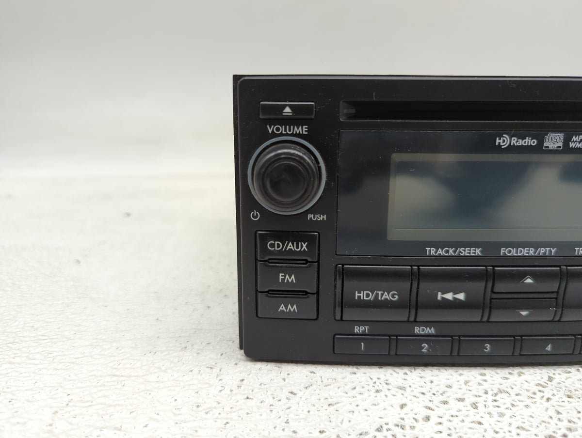 2014-2015 Subaru Forester Radio AM FM Cd Player Receiver Replacement P/N:86201SG620 Fits Fits 2014 2015 OEM Used Auto Parts 