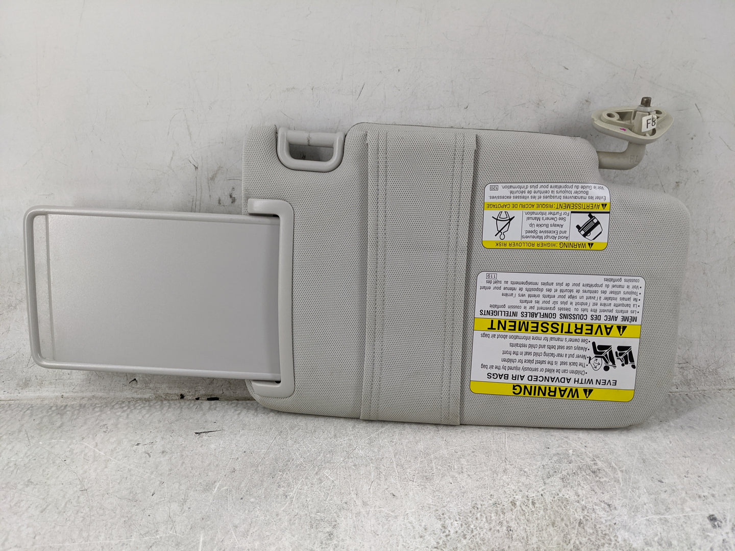 2015 Subaru Forester Sun Visor Shade Replacement Driver Left Mirror Fits OEM Used Auto Parts - Oemusedautoparts1.com