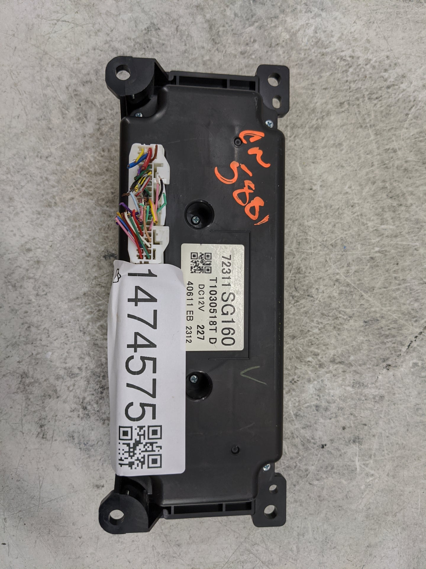 2015 Subaru Forester Climate Control Module Temperature AC/Heater Replacement P/N:72311SG160 T1030518T Fits OEM Used Auto Pa
