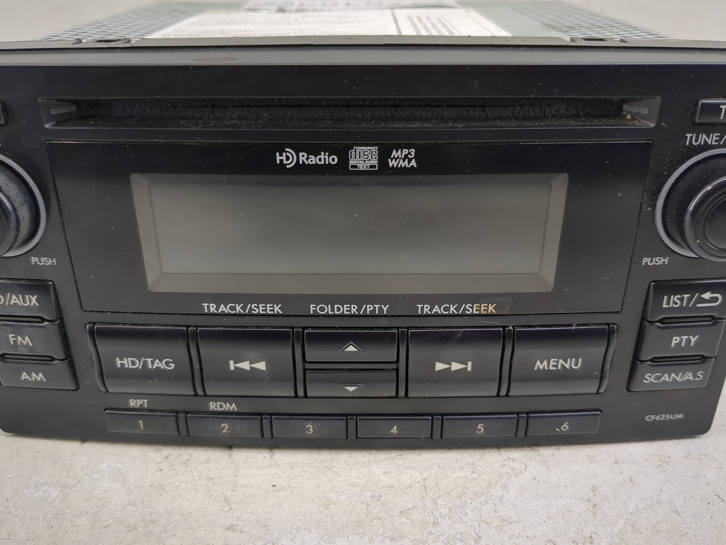 2015 Subaru Forester Radio AM FM Cd Player Receiver Replacement P/N:86201SG620 PF-3491, CF625UM Fits OEM Used Auto Parts - O