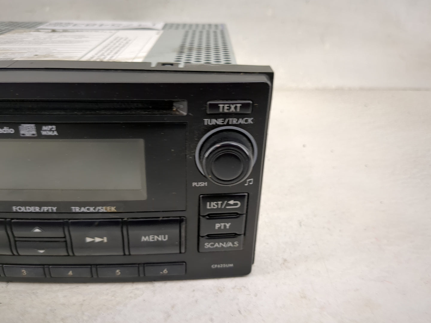 2015 Subaru Forester Radio AM FM Cd Player Receiver Replacement P/N:86201SG620 PF-3491, CF625UM Fits OEM Used Auto Parts - O