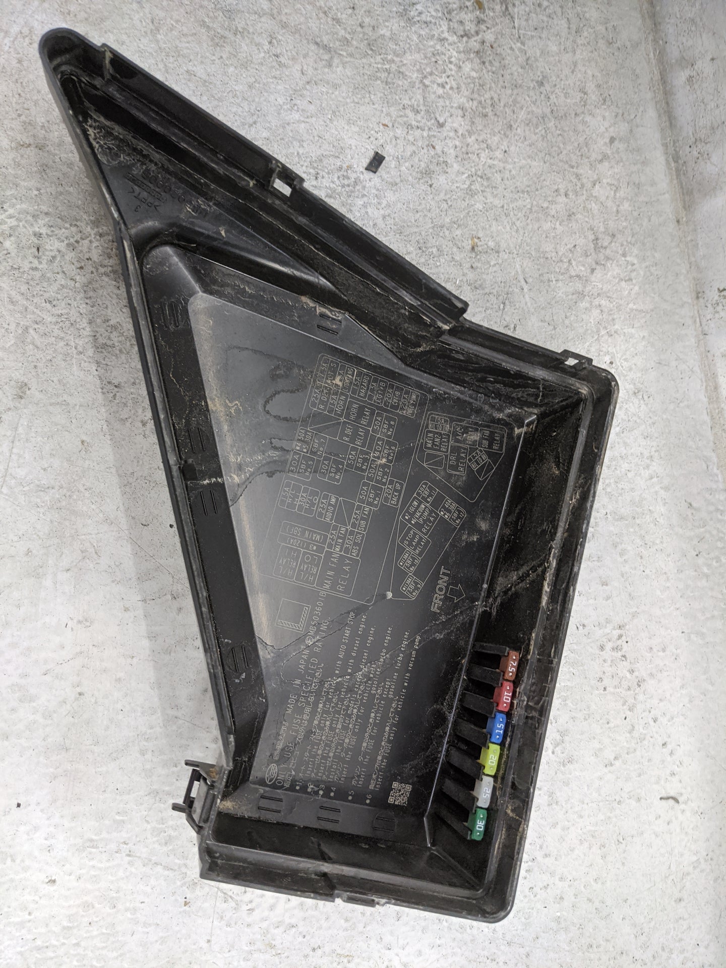 2014-2015 Subaru Forester Fusebox Fuse Box Panel Relay Module P/N:MB503601B Fits Fits 2014 2015 OEM Used Auto Parts - Oemuse