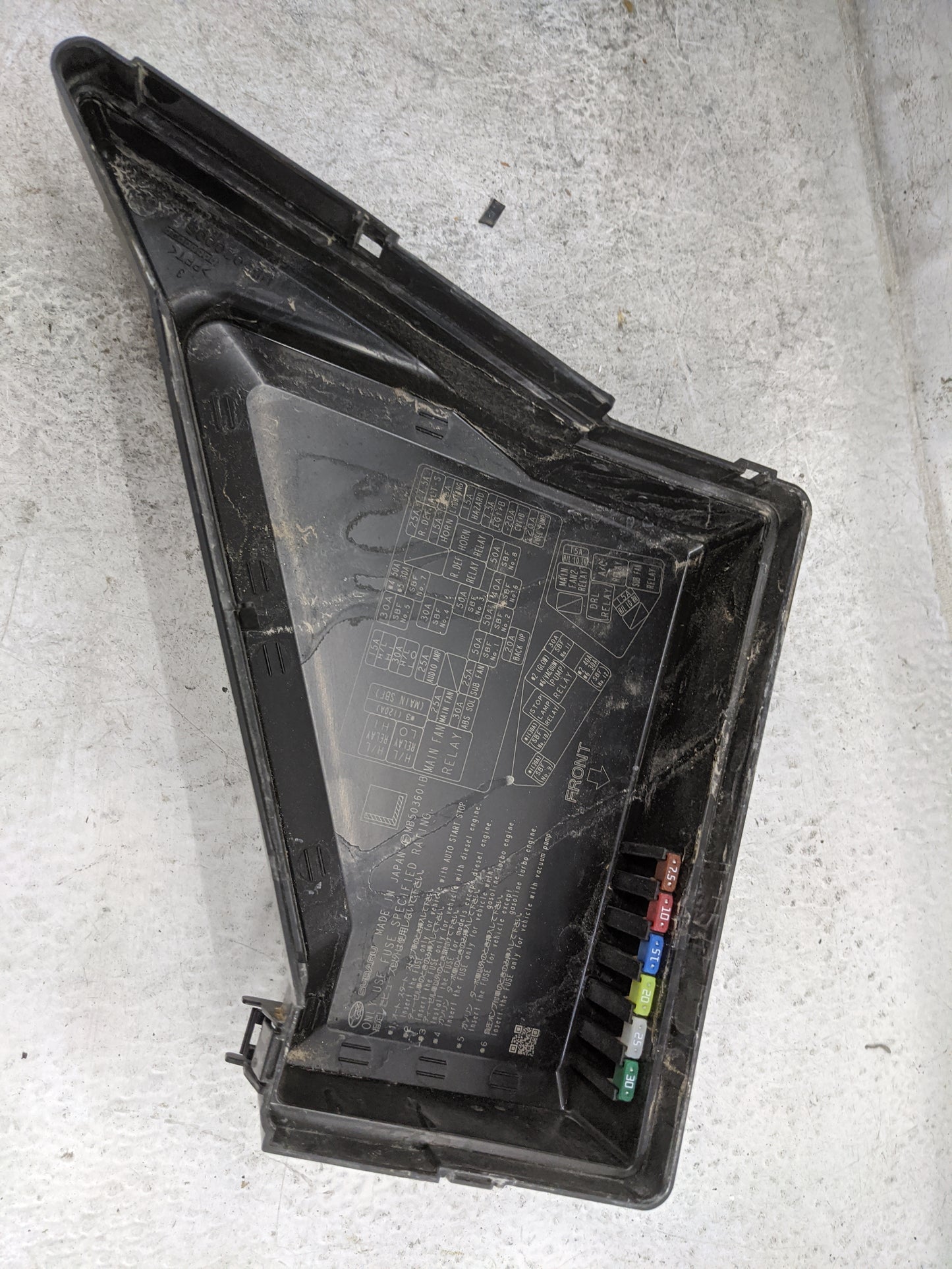 2014-2015 Subaru Forester Fusebox Fuse Box Panel Relay Module P/N:MB503601B Fits Fits 2014 2015 OEM Used Auto Parts - Oemuse