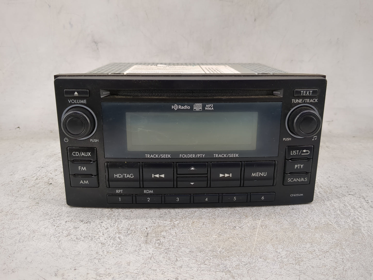 2015 Subaru Forester Radio AM FM Cd Player Receiver Replacement P/N:86201SG620 PF-3491 Fits OEM Used Auto Parts - Oemusedaut