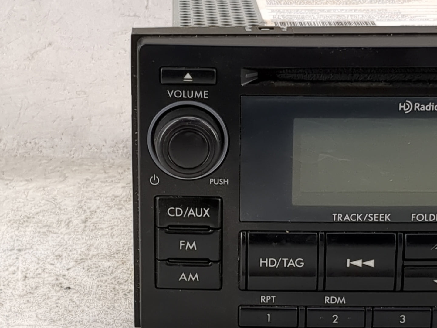 2015 Subaru Forester Radio AM FM Cd Player Receiver Replacement P/N:86201SG620 PF-3491 Fits OEM Used Auto Parts - Oemusedaut