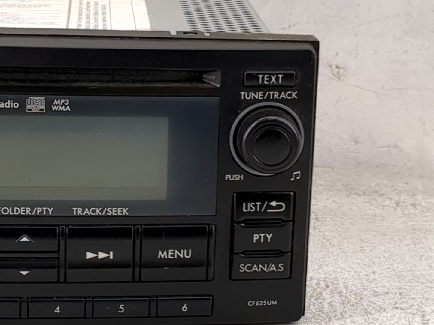 2015 Subaru Forester Radio AM FM Cd Player Receiver Replacement P/N:86201SG620 PF-3491 Fits OEM Used Auto Parts - Oemusedaut