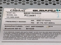 2015 Subaru Forester Radio AM FM Cd Player Receiver Replacement P/N:86201SG620 PF-3491 Fits OEM Used Auto Parts - Oemusedaut