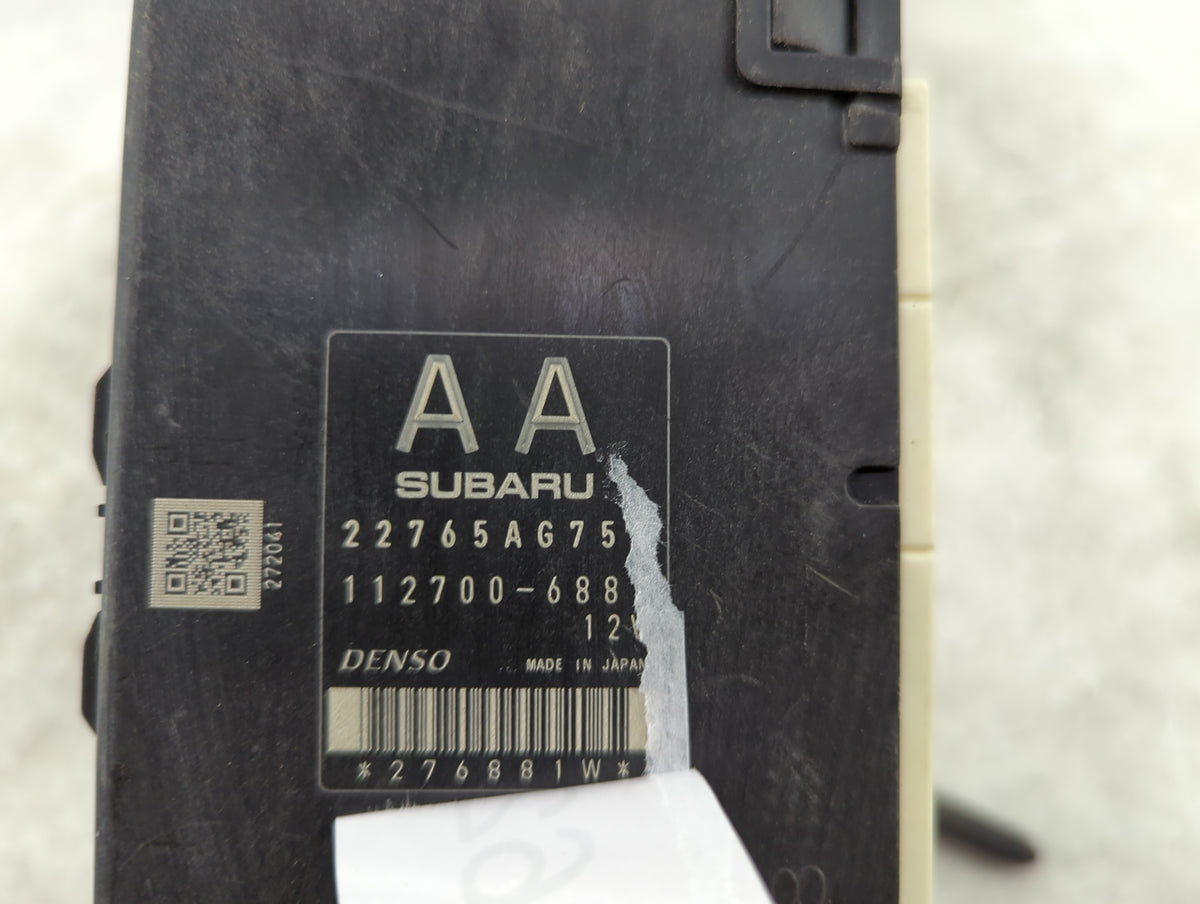 2015-2016 Subaru Forester PCM Engine Control Computer ECU ECM PCU OEM P/N:22765AG75 112700-688 Fits Fits 2015 2016 OEM Used 
