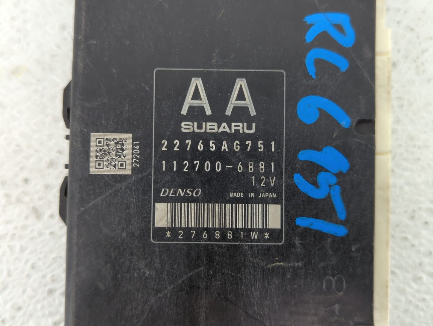 2015-2016 Subaru Forester PCM Engine Control Computer ECU ECM PCU OEM P/N:22765AG753 22765AG750, 22765AG751 Fits Fits 2015 2
