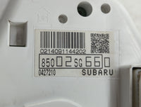 2015 Subaru Forester Instrument Cluster Speedometer Gauges P/N:85002SG660 Fits OEM Used Auto Parts - Oemusedautoparts1.com