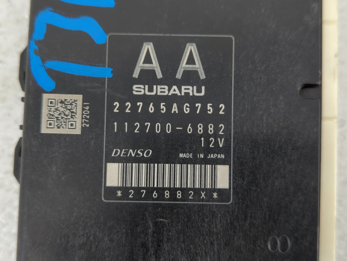 2015-2016 Subaru Forester PCM Engine Control Computer ECU ECM PCU OEM P/N:22765AG752 Fits 2015 2016 OEM Used Auto Parts - Oe