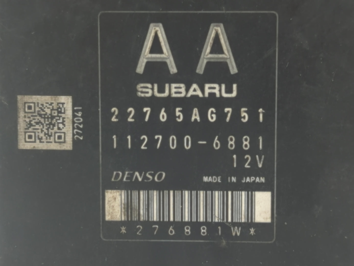 2015-2016 Subaru Forester PCM Engine Control Computer ECU ECM PCU OEM P/N:22765AG751 22765AG752 Fits Fits 2015 2016 OEM Used