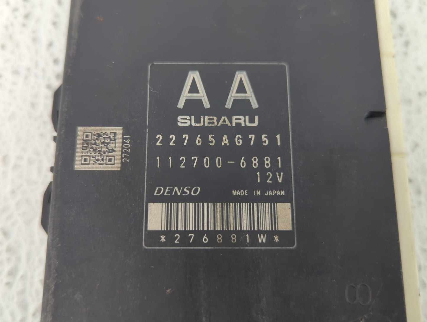 2015-2016 Subaru Forester PCM Engine Control Computer ECU ECM PCU OEM P/N:22765AH290 22765AG751 Fits Fits 2015 2016 OEM Used
