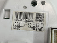 2015 Subaru Forester Instrument Cluster Speedometer Gauges P/N:85002SG660 Fits OEM Used Auto Parts - Oemusedautoparts1.com