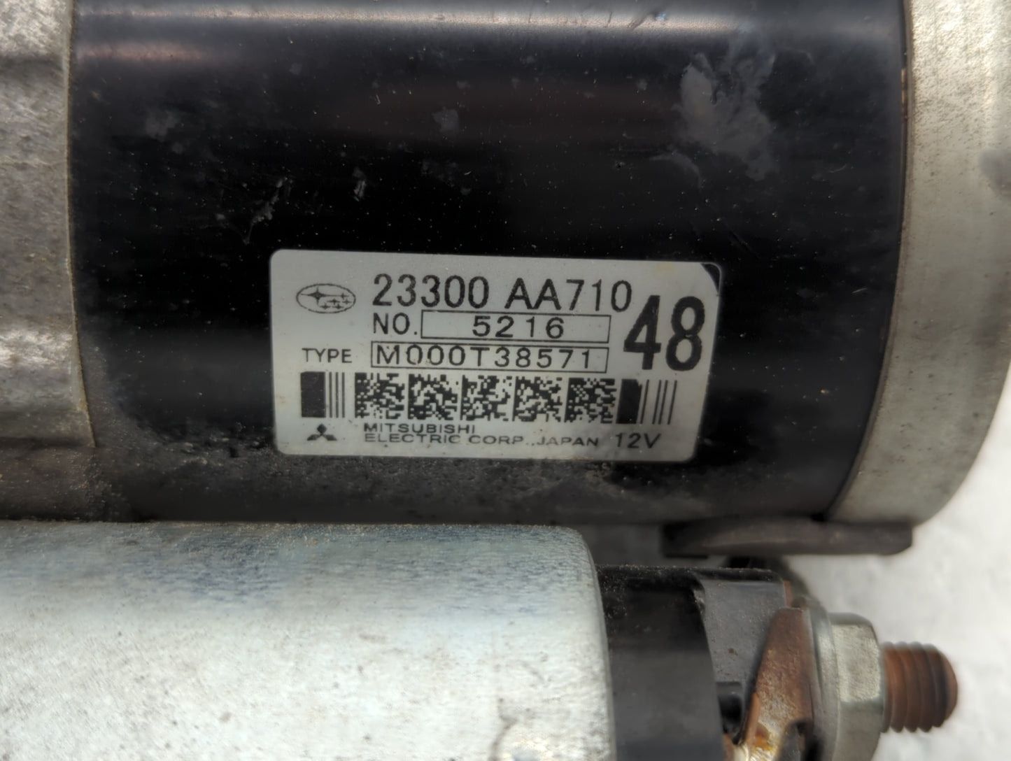 2014-2018 Subaru Forester Car Starter Motor Solenoid OEM P/N:M000T38571 23300 AA710 Fits OEM Used Auto Parts - Oemusedautopa