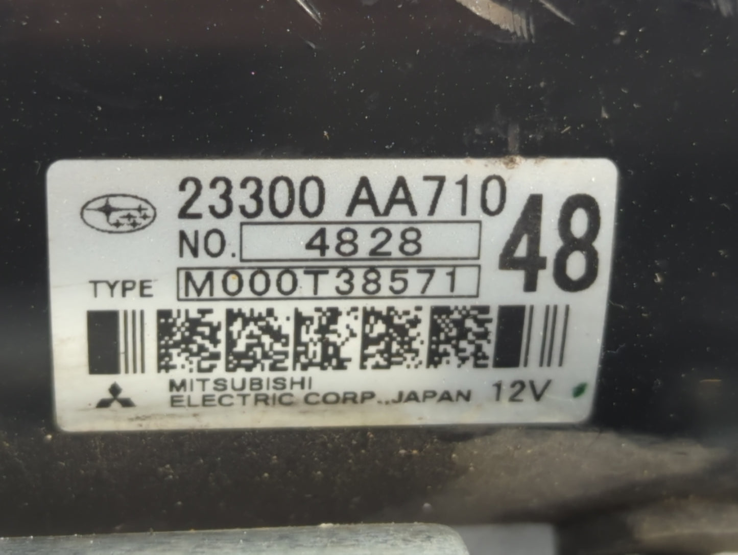 2014-2018 Subaru Forester Car Starter Motor Solenoid OEM P/N:23300 AA710 Fits OEM Used Auto Parts - Oemusedautoparts1.com