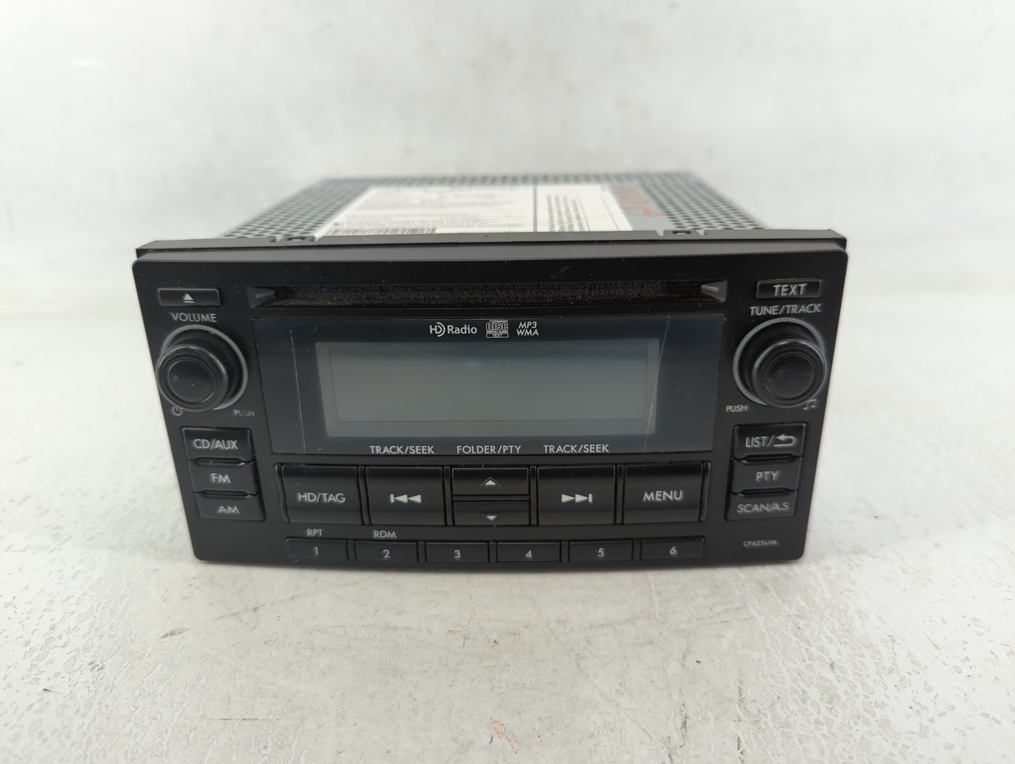 2015 Subaru Forester Radio AM FM Cd Player Receiver Replacement P/N:86201SG600 86201SG620 Fits OEM Used Auto Parts - Oemused