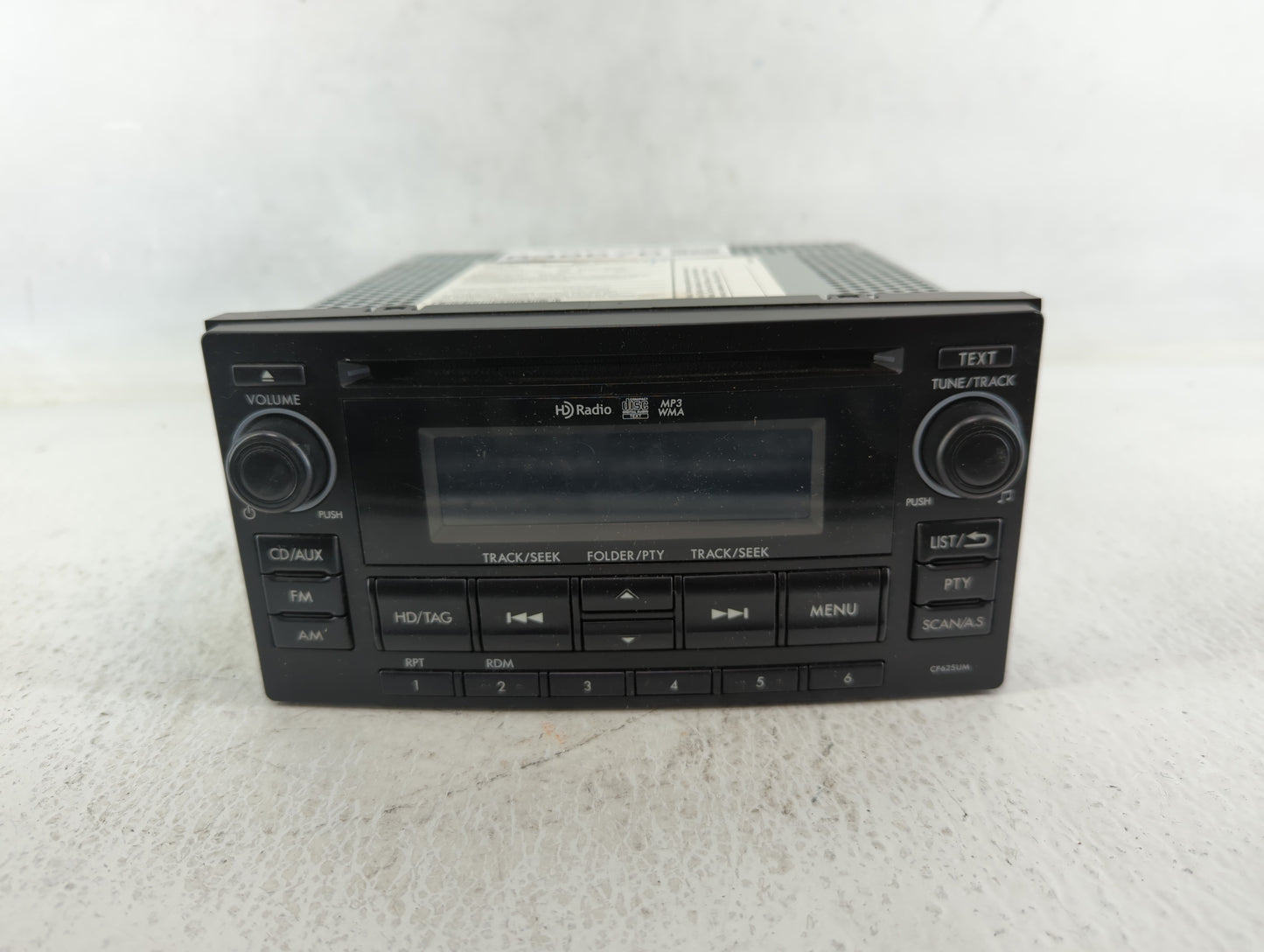 2015 Subaru Forester Radio AM FM Cd Player Receiver Replacement P/N:86201SG600 86201SG620 Fits OEM Used Auto Parts - Oemused