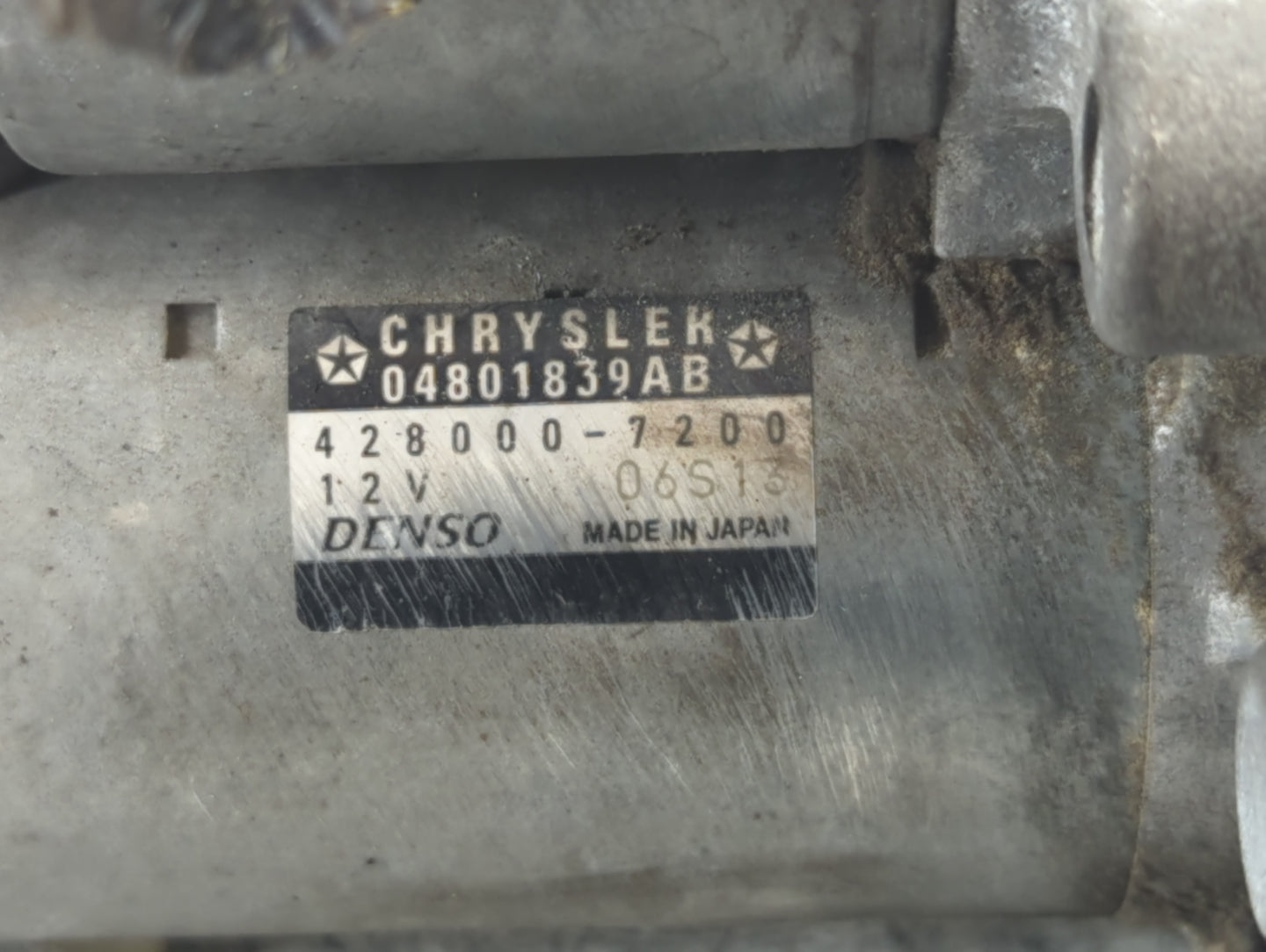 2014-2018 Subaru Forester Car Starter Motor Solenoid OEM P/N:04801839AB 428000-7200 Fits OEM Used Auto Parts - Oemusedautopa