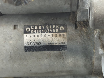 2014-2018 Subaru Forester Car Starter Motor Solenoid OEM P/N:04801839AB 428000-7200 Fits OEM Used Auto Parts