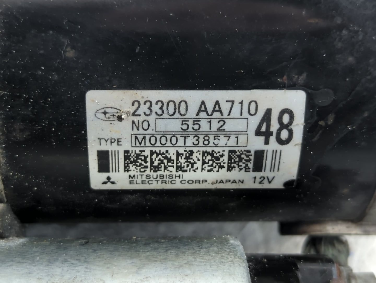 2014-2018 Subaru Forester Car Starter Motor Solenoid OEM P/N:M000T38571 23300 AA710 Fits OEM Used Auto Parts - Oemusedautopa