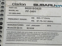 2015 Subaru Forester Radio AM FM Cd Player Receiver Replacement P/N:PF-3491 86201SG620 Fits OEM Used Auto Parts - Oemusedaut