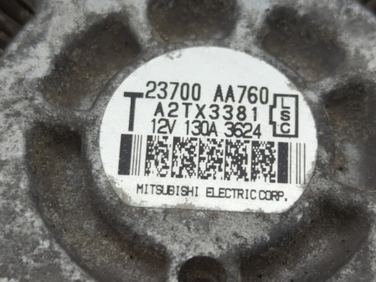 2017-2018 Subaru Forester Alternator Replacement Generator Charging Assembly Engine OEM P/N:23700 AB030 23700 AA760 Fits OEM